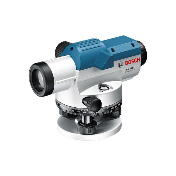 Nivel-Optico-con-aumento-de-hasta-26x-Bosch-GOL-26-D-en-maletin-de-plastico